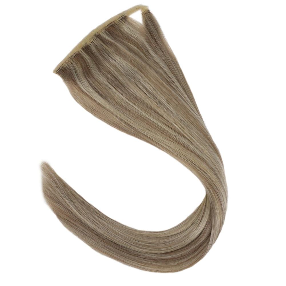 Youngsee Ponytail Extensions Wrap Around Clip In Ponytail Human