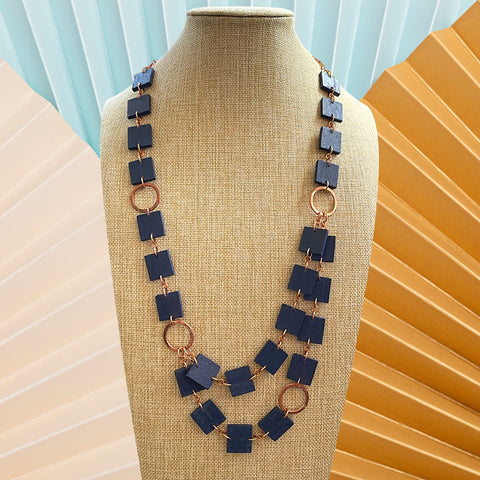 New Artisan Award Blue Cleopatra Necklace - Geraldine Wang of House of Eden