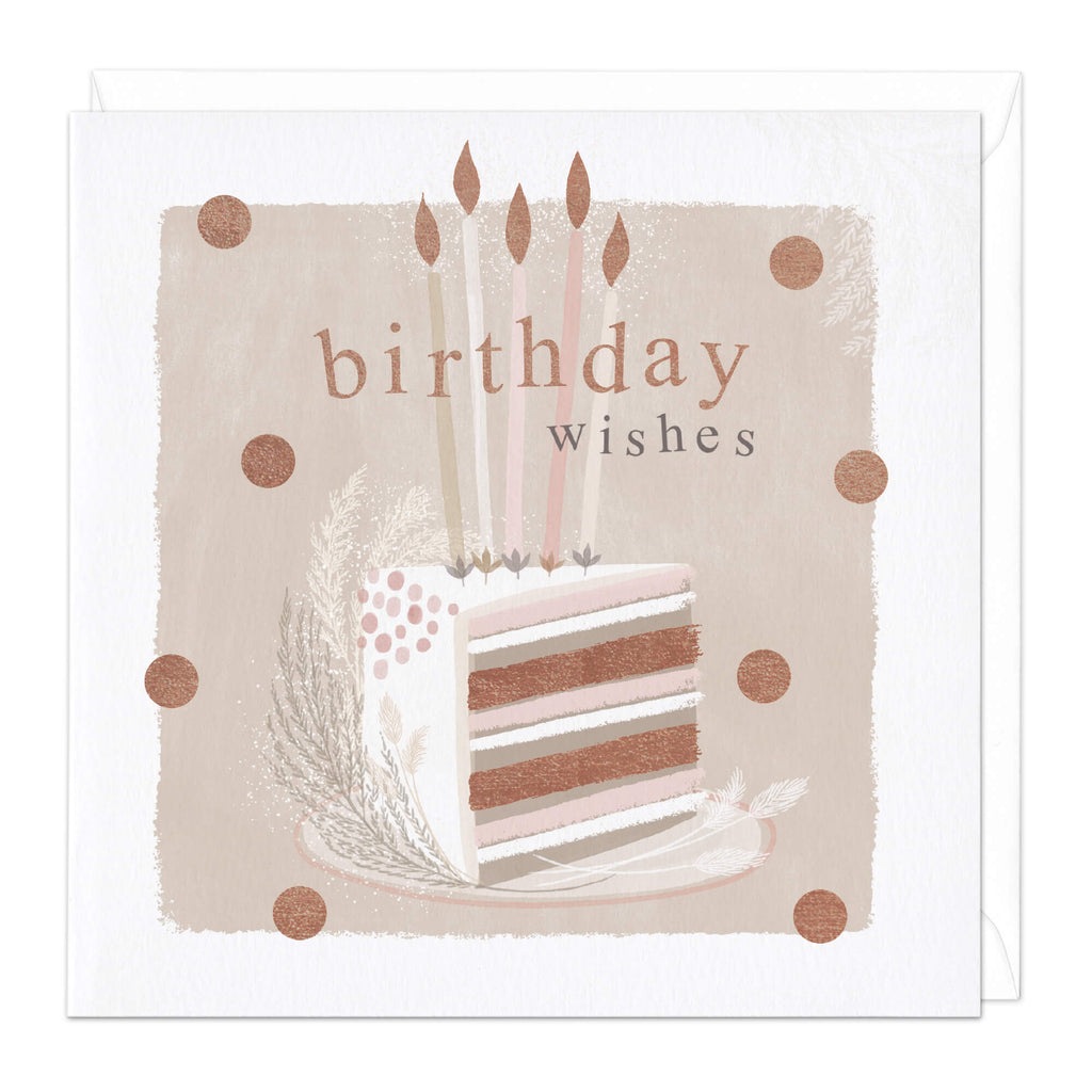 Rose Gold Cake Birthday Card - Celebration Cards | Whistlefish ...