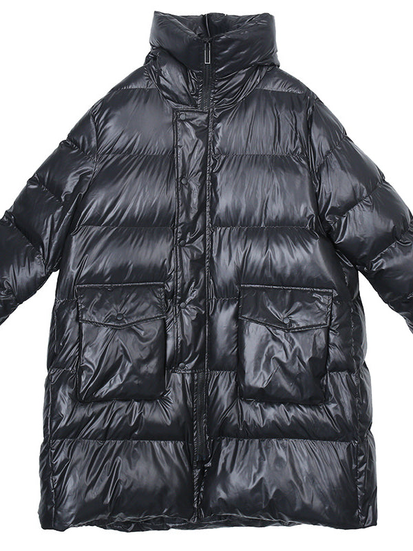 Loose Warm Hooded Big Cotton-padded Jacket - Zebrant