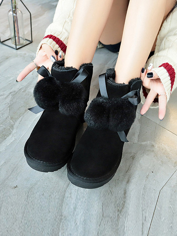 uggs with fur ball