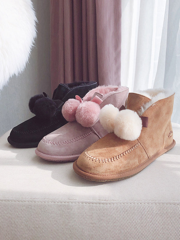 uggs with fur balls