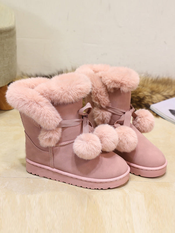 uggs with fur ball