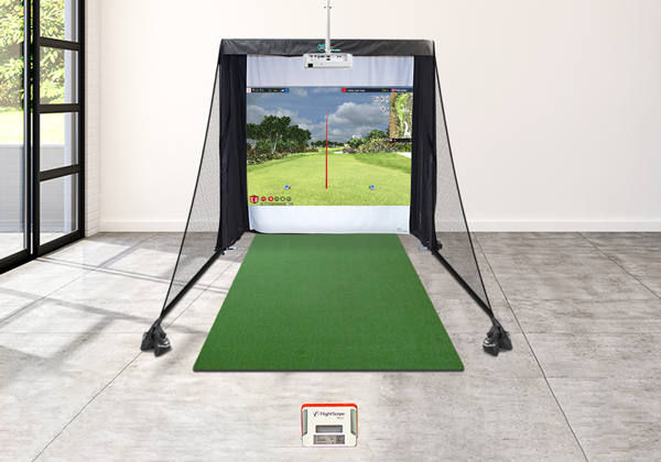 FlightScope Mevo+ Simulator Series Net & Screen Package