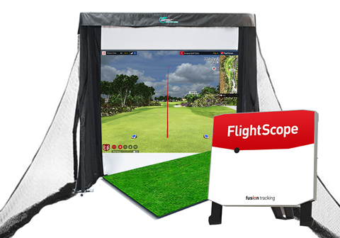 FlightScope X3 Premium Golf Simulator Package