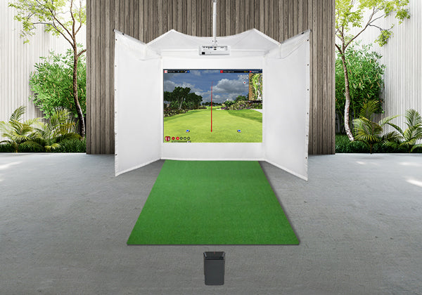 HomeCourse Retractable Golf Simulator Enclosure