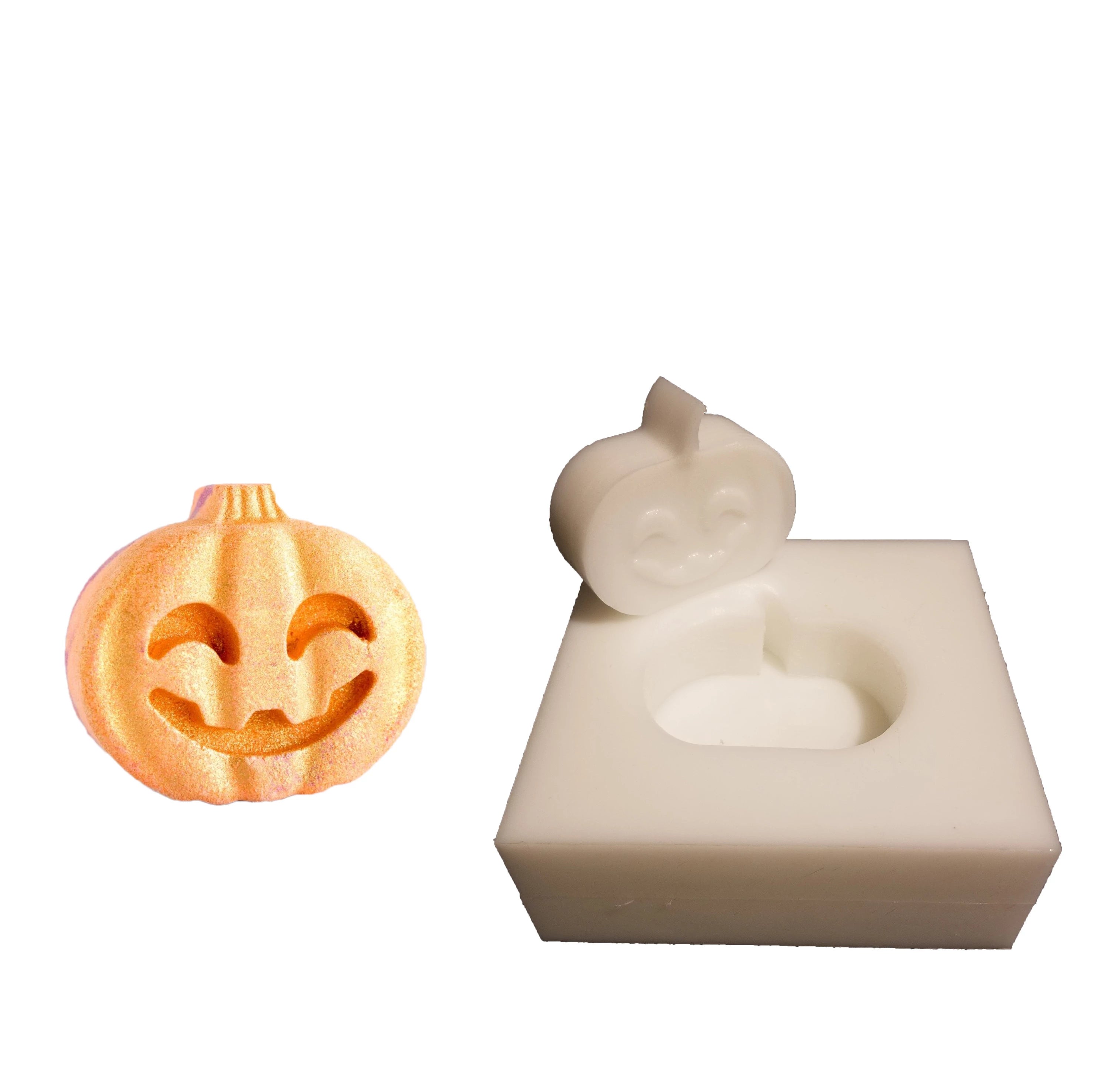 3" Pumpkin HDPE Bath Bomb Mold - Bath Bomb USA product image