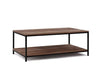 Industrial Style Wooden Coffee Table with Metal Frame | 360HomeWare