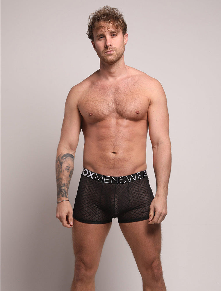 All Over Mesh Boxers - Black – Box Menswear