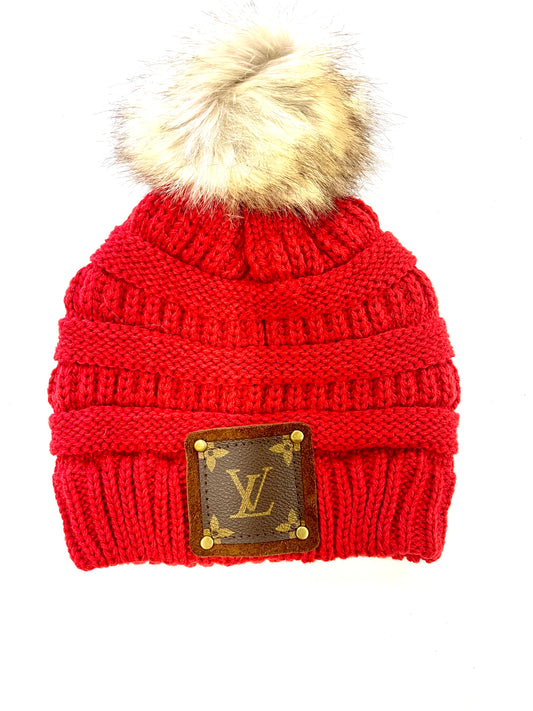 Upcycled Lv Leopard Collection Beanie – Anagails