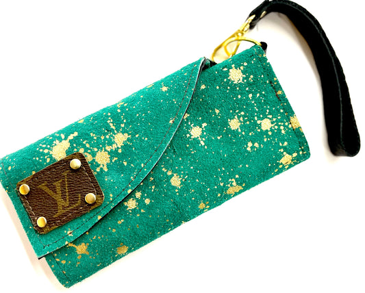 Keep It Gypsy Upcycled LV card wallet