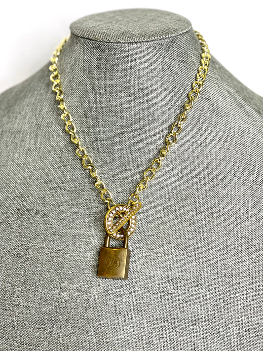 Lv Clear Chain Necklace For Men's