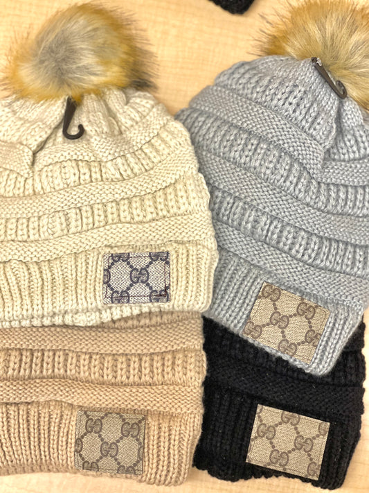 Re-Purposed Lv Patch Beanie – Anagails Wholesale