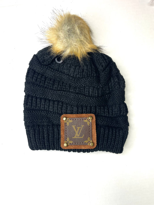 Re-Purposed Lv Patch Beanie – Anagails Wholesale