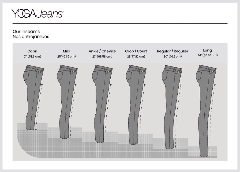 Size Chart  Yoga Jeans