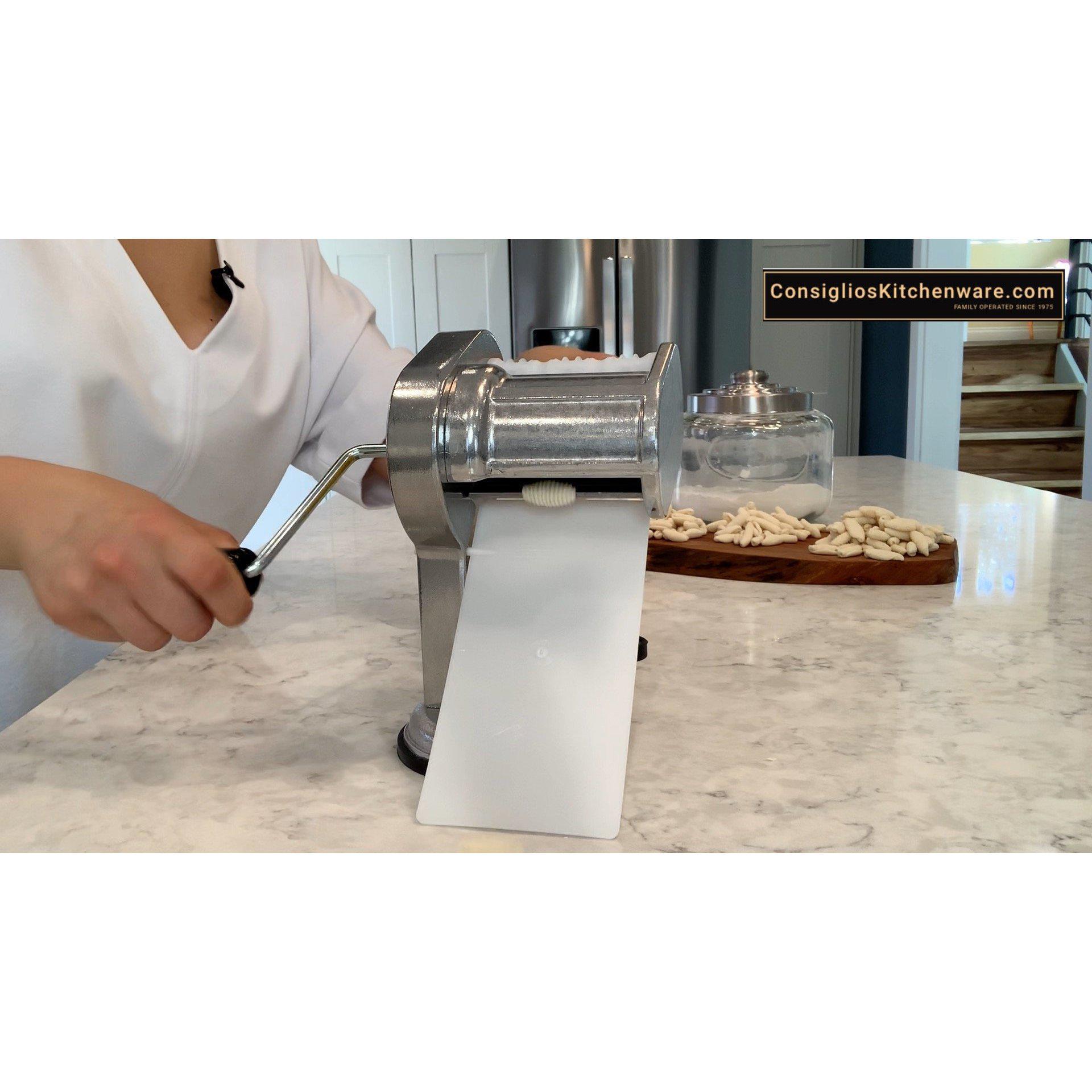 C A V A T E L L I 🍝😋 Using our premium cavatelli machine. This cavatelli  machine is made in Italy out of sturdy steel with nylon rollers, it even  has a, By Costante Imports