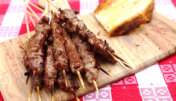 Large Ultimate Arrosticini Kit - Make Homemade Italian Arrosticini Lamb Skewers Including the 25