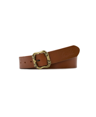 Bke Braided Leather Belt - Brown X-Small, Women's
