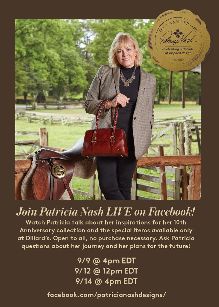 Patricia Nash Handbags Celebrates 10 -Year Anniversary with Dillard's  Special Event
