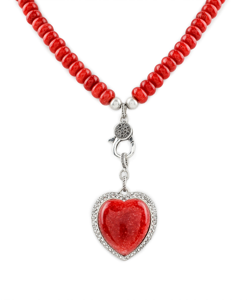 Collection Patricia Lock Nash – Heart Pavé - Necklace Heart