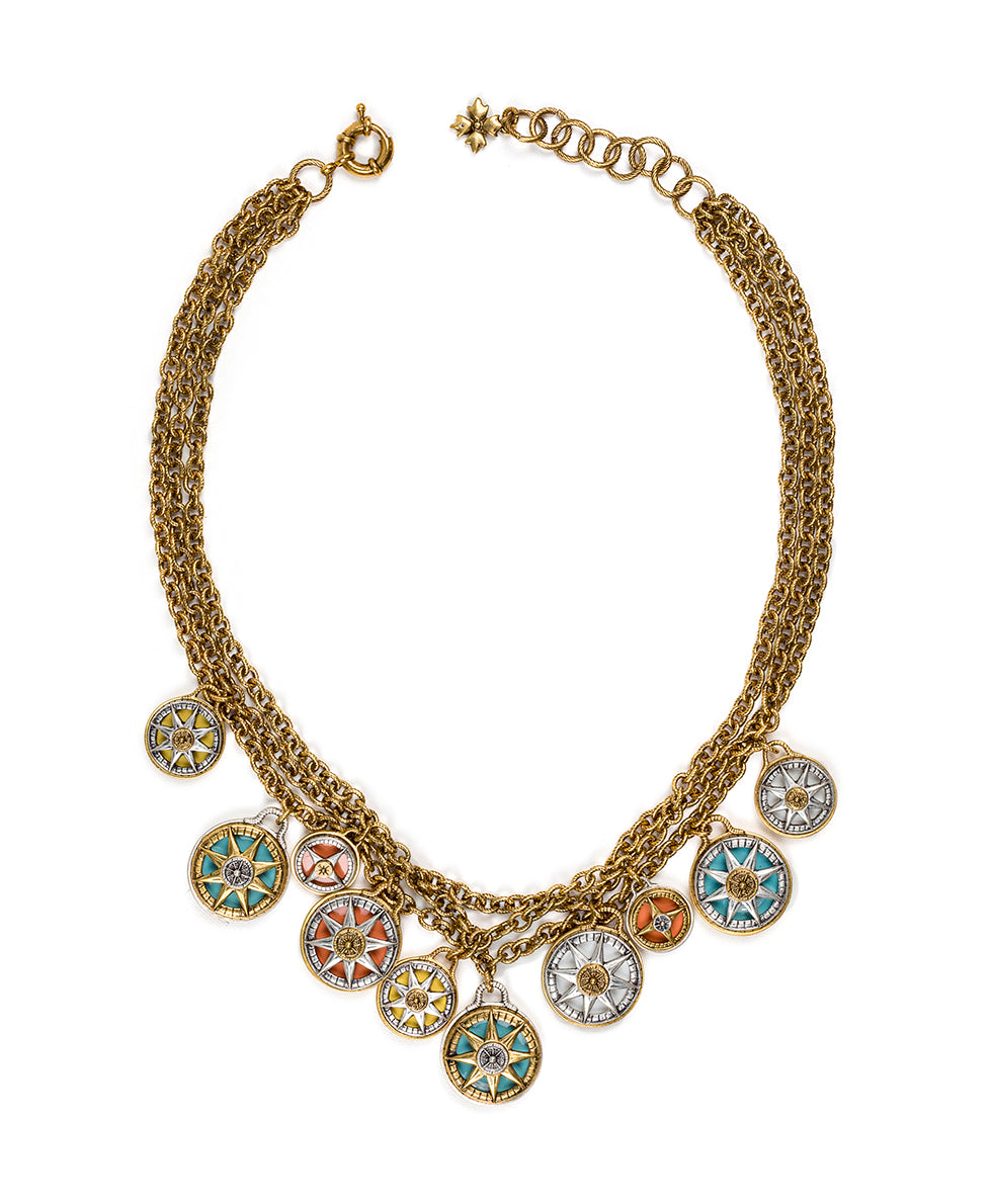 Compass Charm Necklace – Patricia Nash