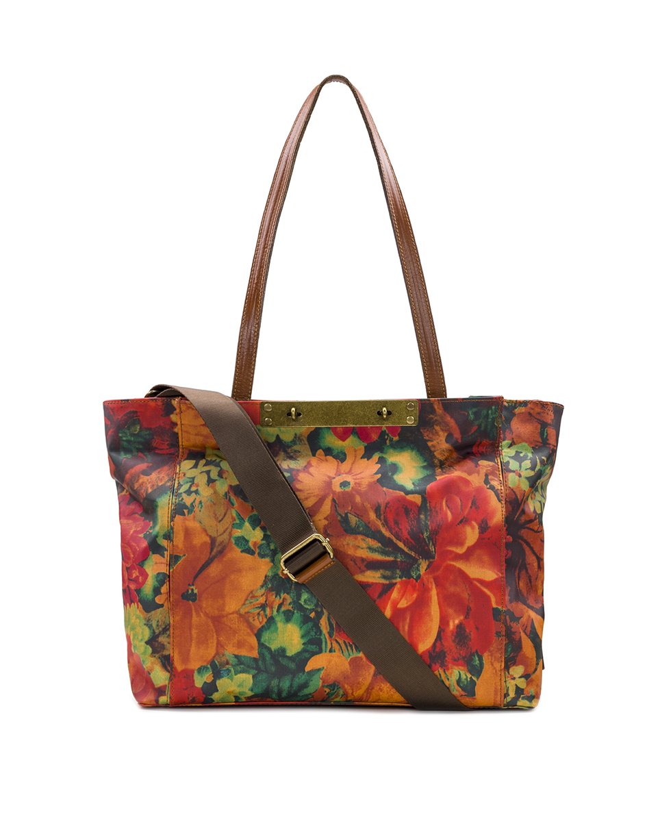 Silvi Tote - Patina Coated Linen Canvas Multi – Patricia Nash