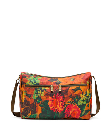 Alatri Everyday Bag - Patina Coated Linen Canvas Multi - Alatri Everyday Bag - Patina Coated Linen Canvas Multi