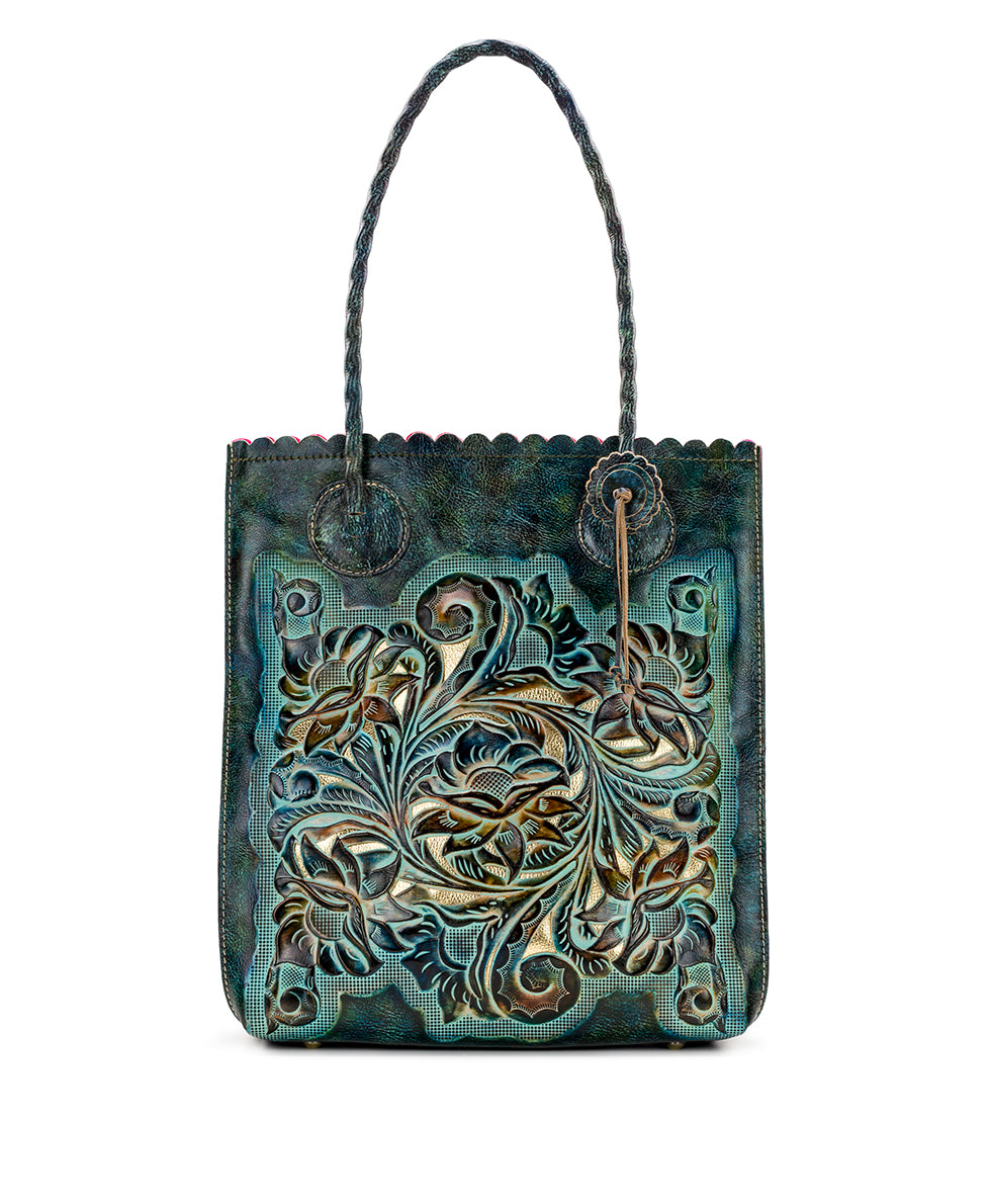 Cavo Tote - Burnished Tooled – Patricia Nash