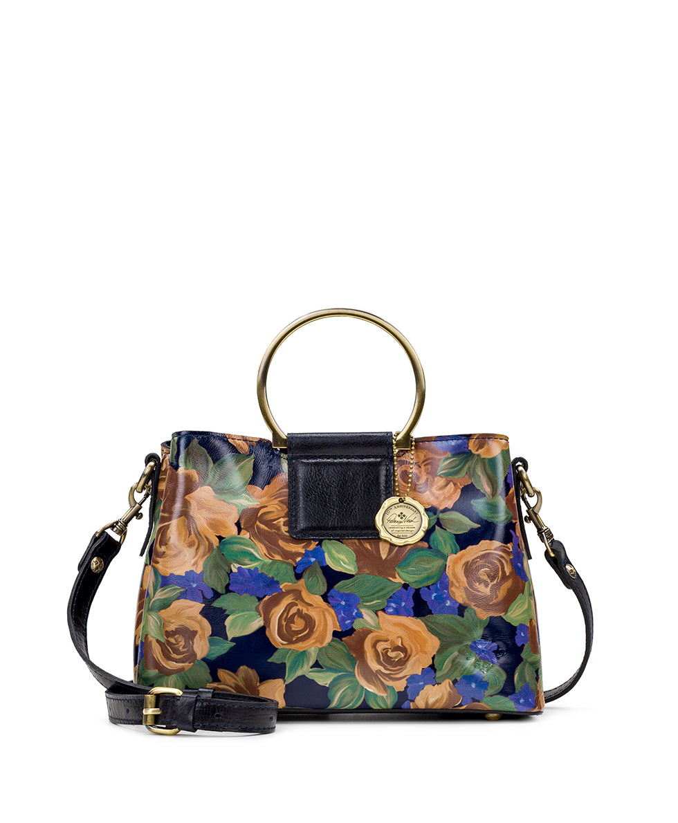 Empoli Satchel - Blue Sky Rose – Patricia Nash