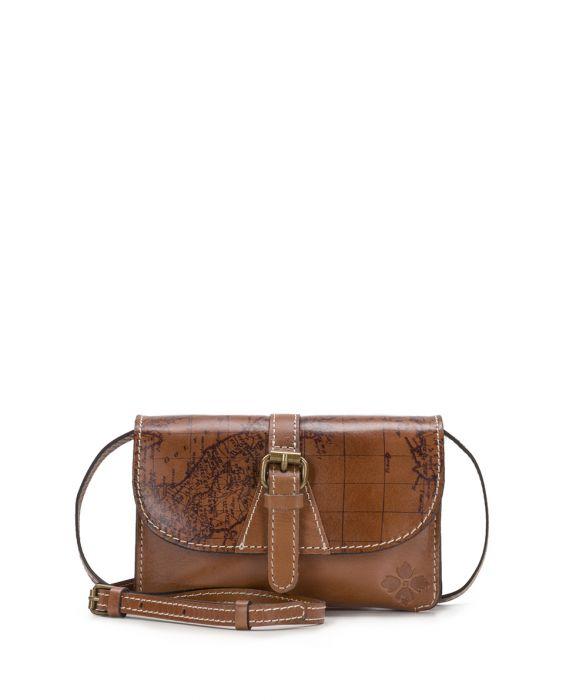 Accordion Crossbody Wallet in Brown Metallic Python & Brown Nappa | Cape  Cobra