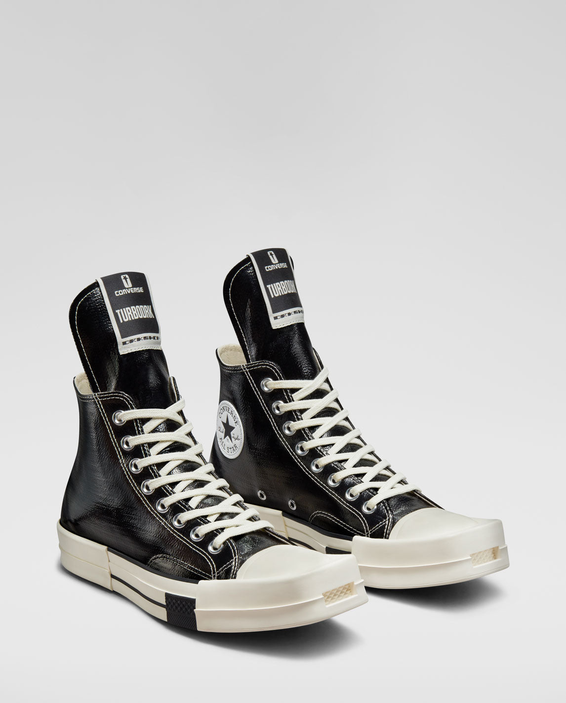 rick owens x converse men's turbodrk hi sneakers