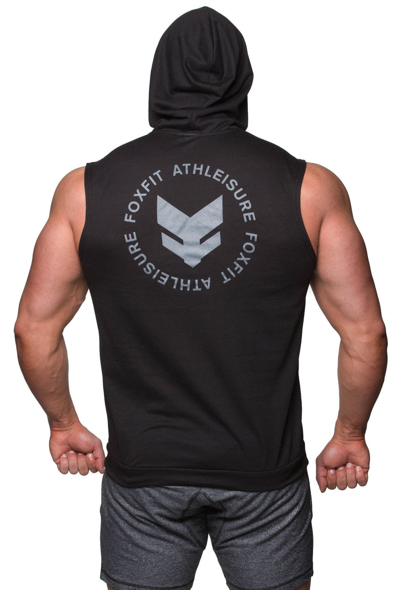 light sleeveless hoodie