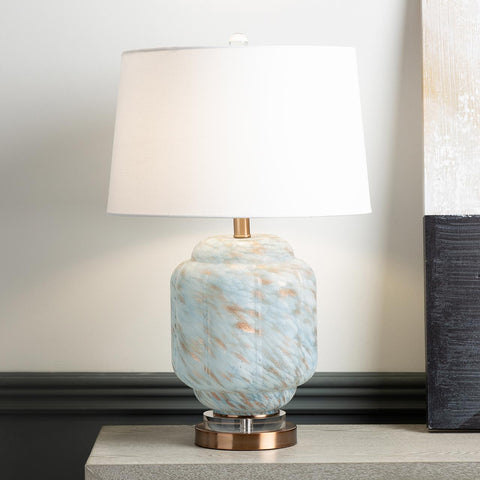 Glass Base Table Lamp