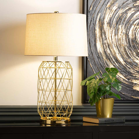 Table Lamp Wire Frame Gold