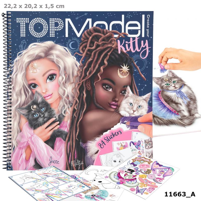 Toys & Games Creative Toys & Activities Stickers Fashion Creative Tops Top  Model Colouring Book Design Studio By Depesche 