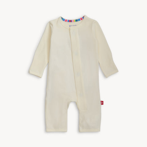 cream CloudStretch™ magnetic coverall