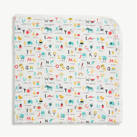 ABC Love modal soothing swaddle blanket