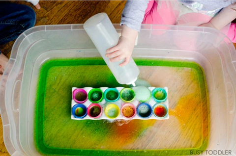 easter science activity for toddlers