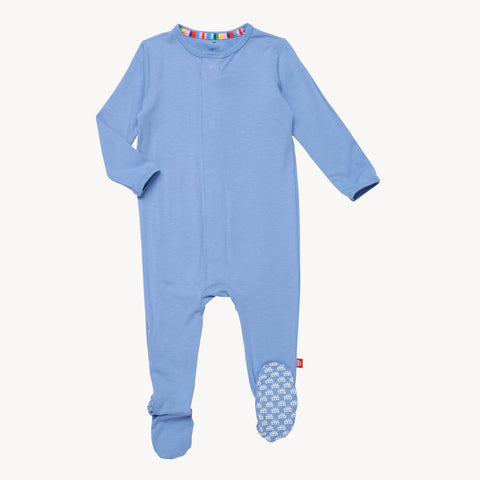 blue skies RightFit™ magnetic parent favorite footie