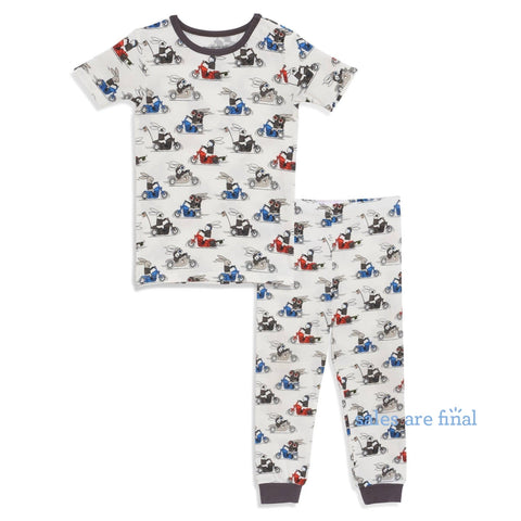 hares on hogs modal magnetic 2 piece toddler PJ's