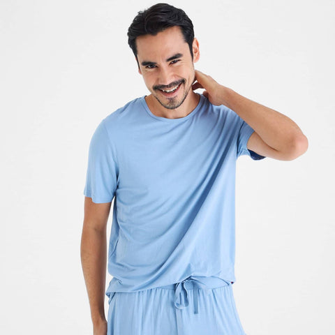 men's onyx modal magnetic classic with a twist short sleeve pajama set –  Magnetic Me