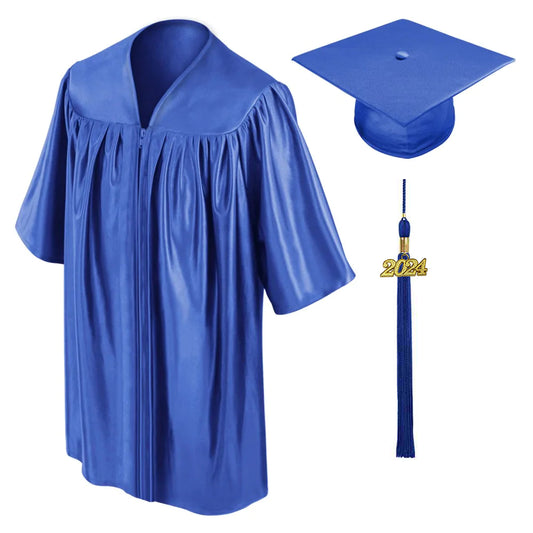 Matte Royal Blue High School Cap – Gradshop