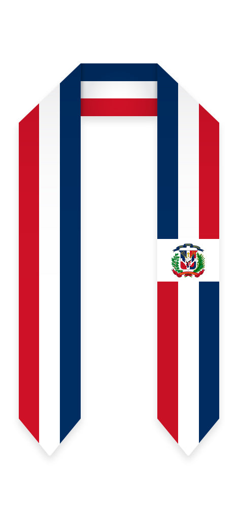 Haiti Haitian Flag Graduation Stole satin 