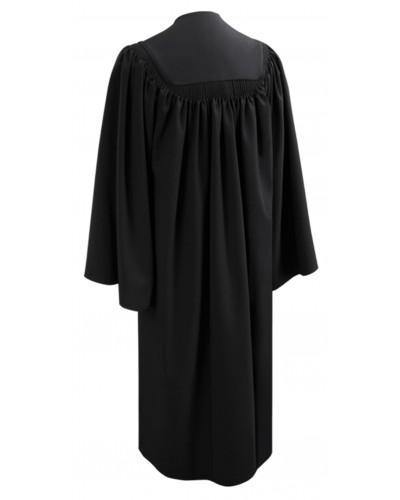 Deluxe Black Bachelors Graduation Gown - Academic Regalia – Graduation ...