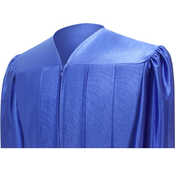 Shiny Royal Blue High School Cap and Gown – Graduation Cap and Gown