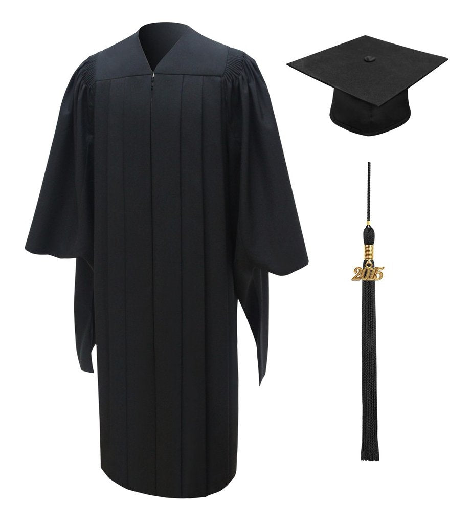 Deluxe Masters Graduation Cap & Gown - Academic Regalia – Graduation ...