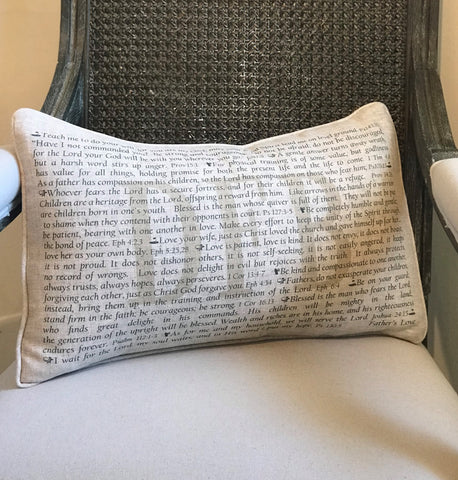 PillowGrace Personalized Pillow with Scripture Father's Day Gift Golf