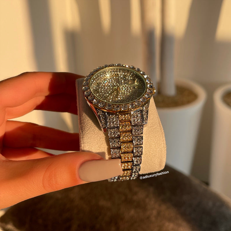 Silver and Gold Watch Women's | Gold Silver Watch Ladies | AD Luxury