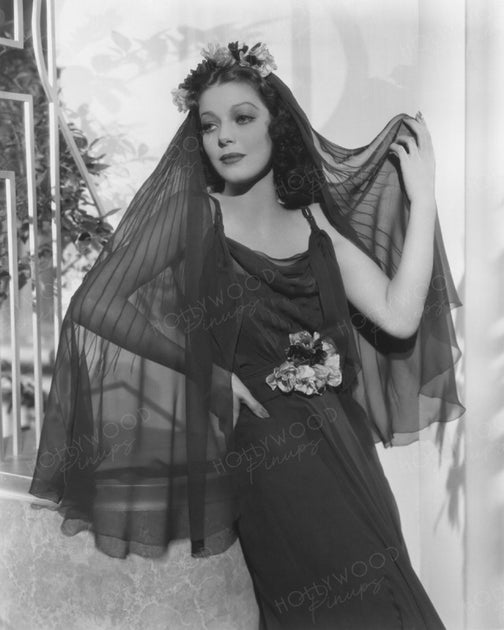 Loretta Young Veiled Beauty 1938 by POWOLNY | Hollywood Pinups Color Prints