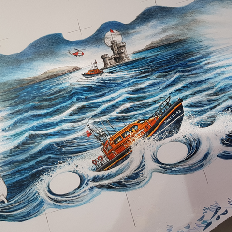 RNLI Edition artwork by Julia Ashby Smyth